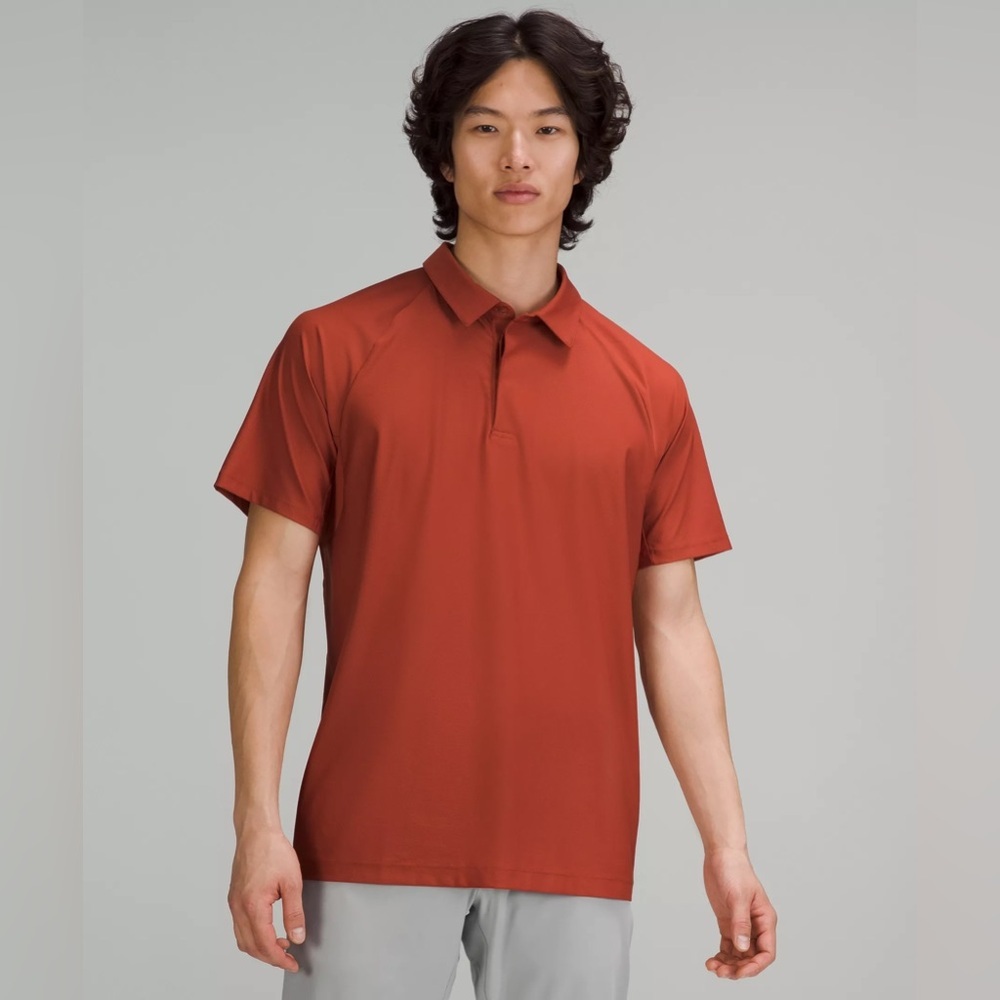 lululemon athletica Red Polo Shirt